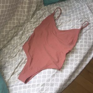 Dusty Rose aerie one piece bikini